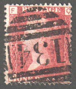 Great Britain Scott 33 Used Plate 97 - QF - Click Image to Close